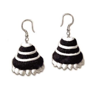 Charcoal Jute Jhumka