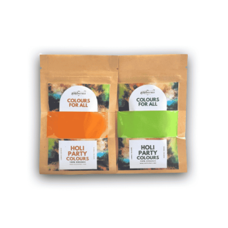 Herbal Petals Holi Orange Green Gulal/Colour Combo Pack