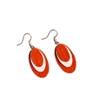 Ellipse Minimal Handmade Jute Earrings