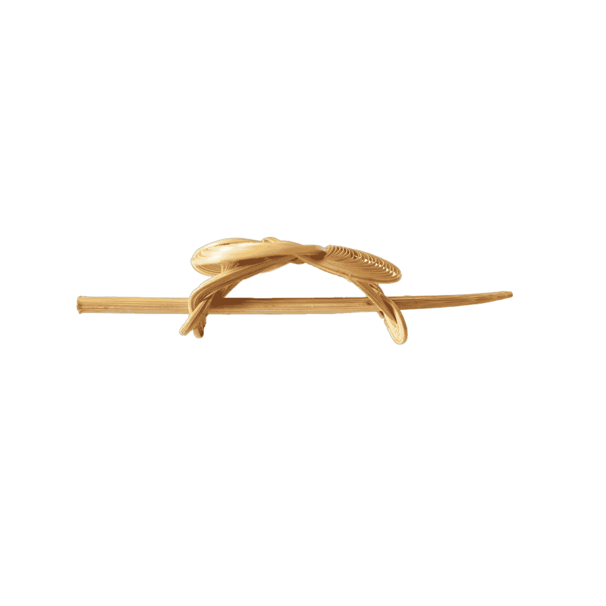 Floral Bamboo Hair Clip - Image 4
