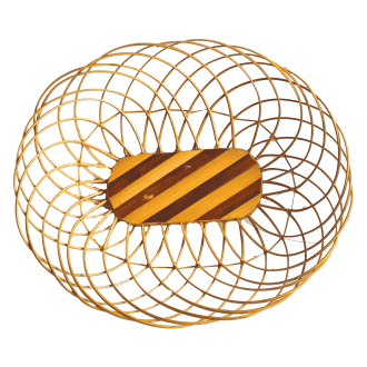 Elliptic Bamboo Basket