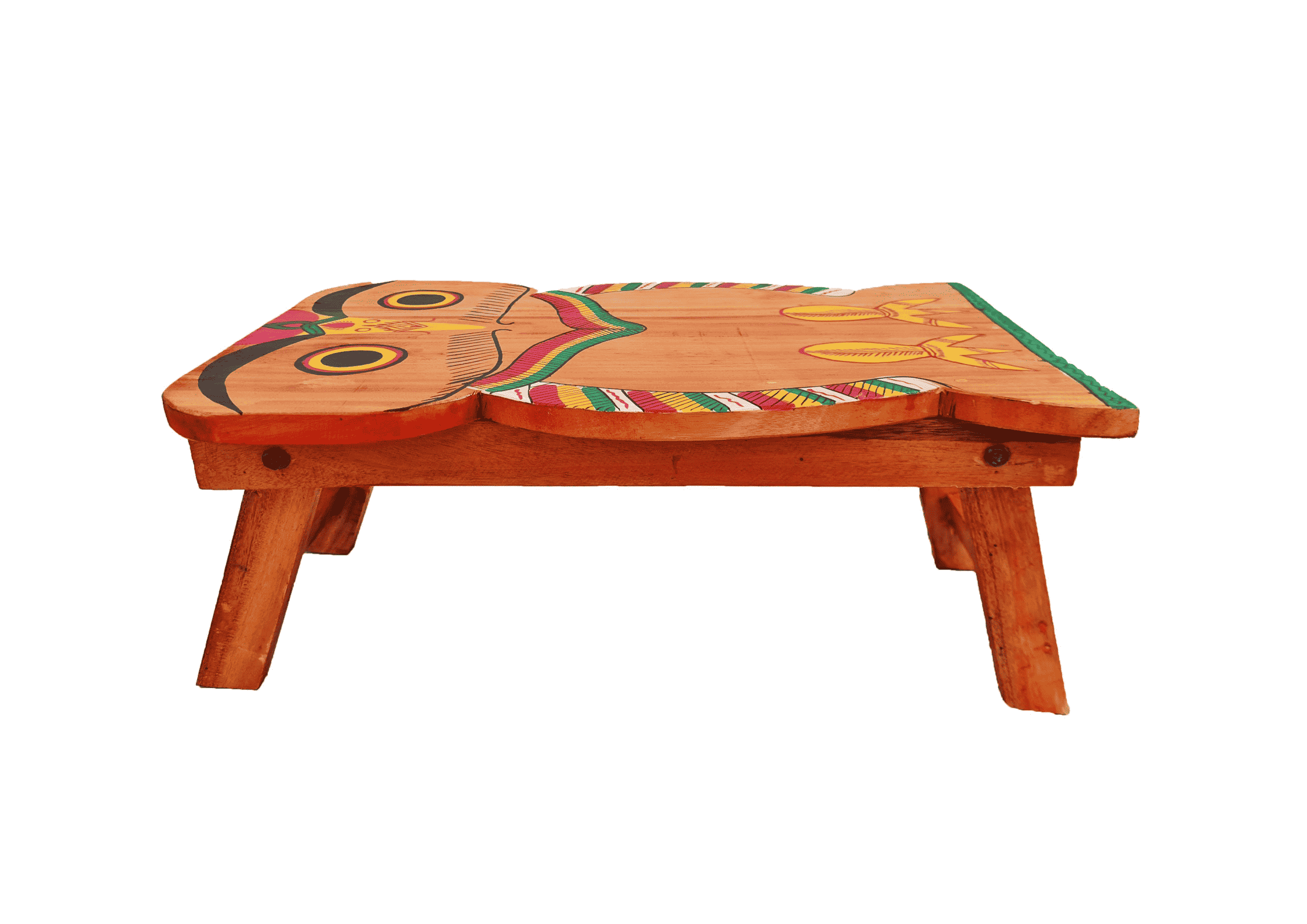Gamhar Wood Laptop Table/Bed Table (21.50x12.5x9 inches),Beige - Image 2