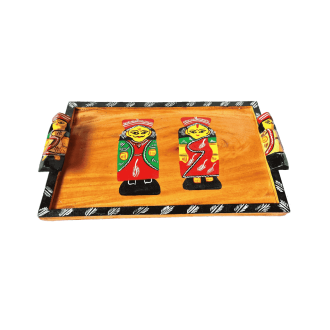 Natungram Raja Rani Wood Tray