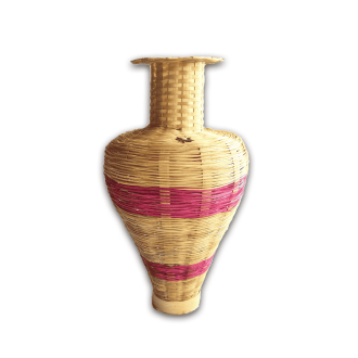 Floret Dyed Bamboo Flower Vase
