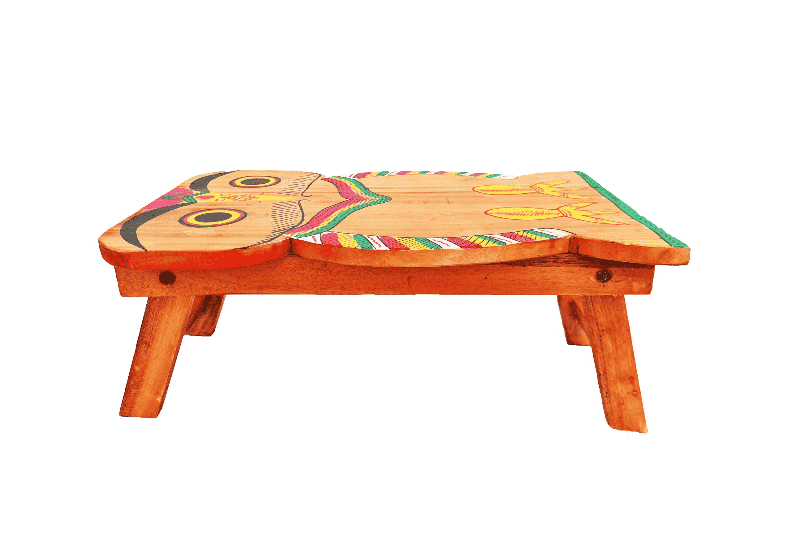Gamhar Wood Laptop Table/Bed Table (21.50x12.5x9 inches),Beige - Image 3