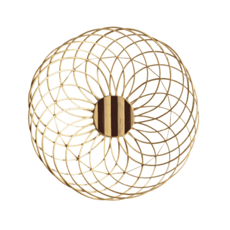 Spiral Round Bamboo Basket