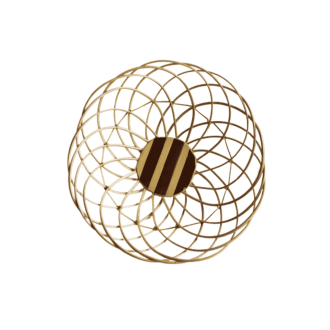 Spiral Bamboo Basket Small