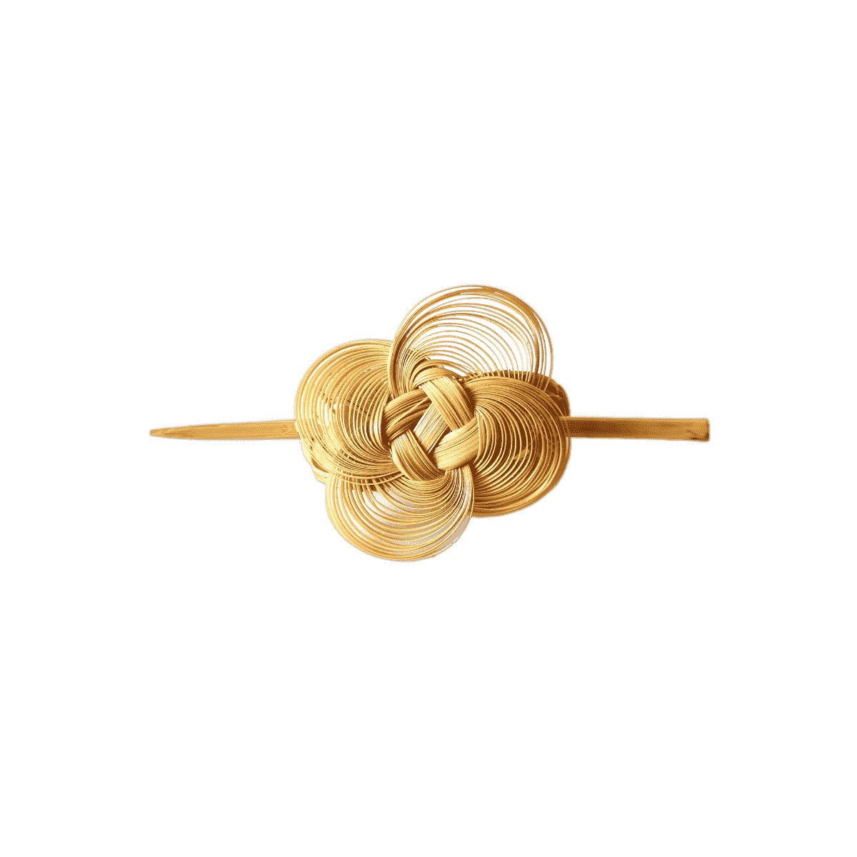 Floral Bamboo Hair Clip