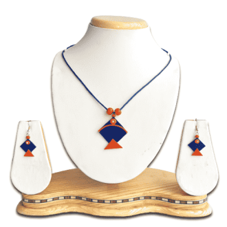 Fly More Kite Jute Pendant Earring Set