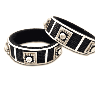 Jute Black Bangle Set for Women