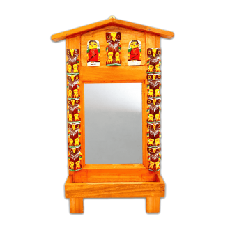 Uluk Wood Wall Decor Mirror