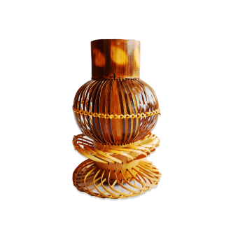 Bamboo Round Flower Vase