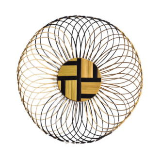 Binate Two-toned Bamboo Basket